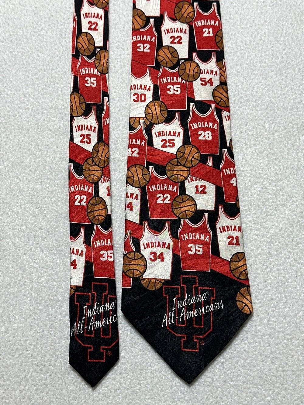 Indiana University Tie Basketball Hoosiers Silk Neck Jerseys Wear Ties Limited